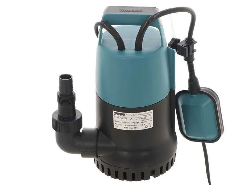 Pompe immergée électrique pour eaux claires Makita PF0300 de 300 W