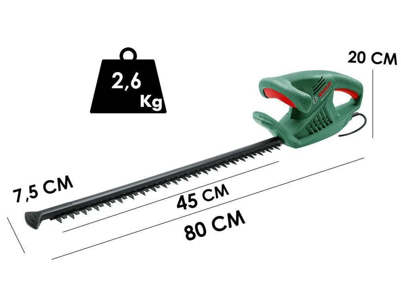 Bosch Easy HedgeCut 45 - Taille-haie électrique avec lame de 45 cm - 420W