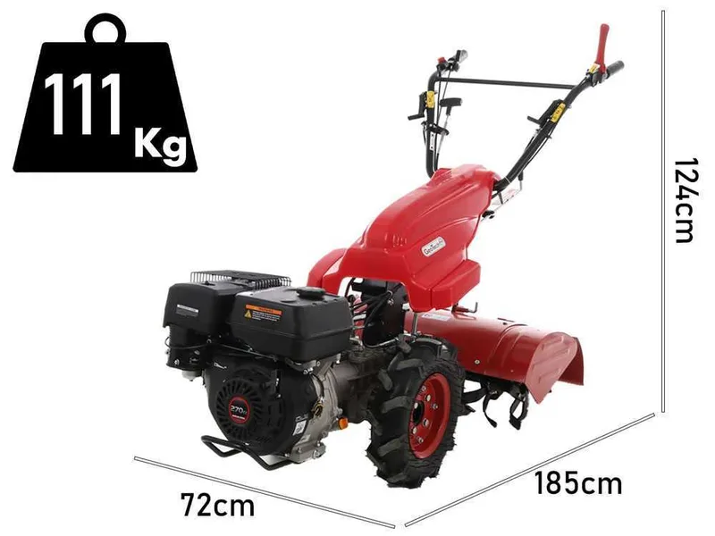 GeoTech Pro MCT900 - Motoculteur G à essence - Loncin G270F - 9,5 CV