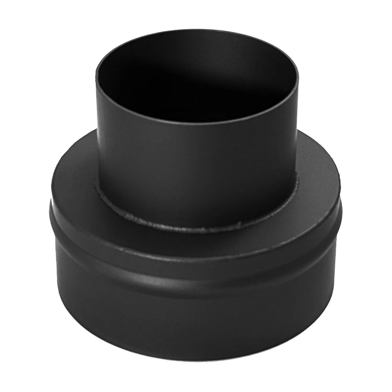 Raik Basic Réduction 200mm - 130mm noir pour tuyau de fumée / conduit de fumée