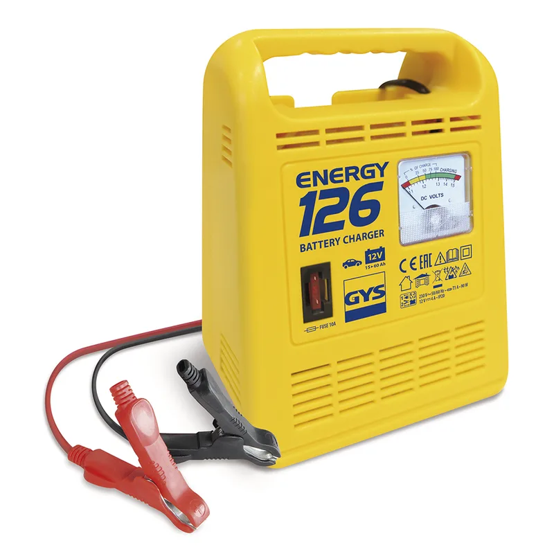 GYS Energy 126 - Chargeur de batterie - Batteries 12 V de 15 à 60 Ah