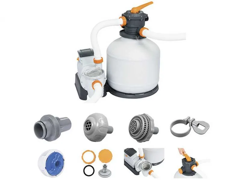 Pompe de filtration à sable Bestway 58486 - Débit d'eau 11.355 l/h - 500 W