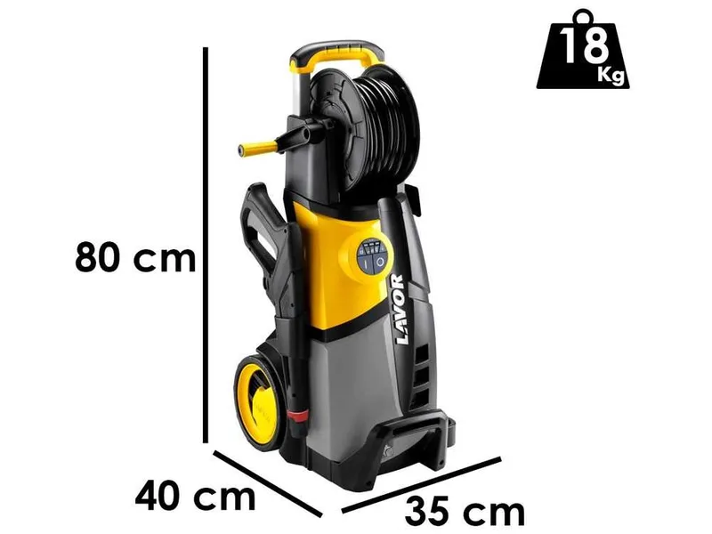 Nettoyeur haute pression lavor LVR5 PLUS 150 digit - Débit Max 8.33 l/min - 150 bars
