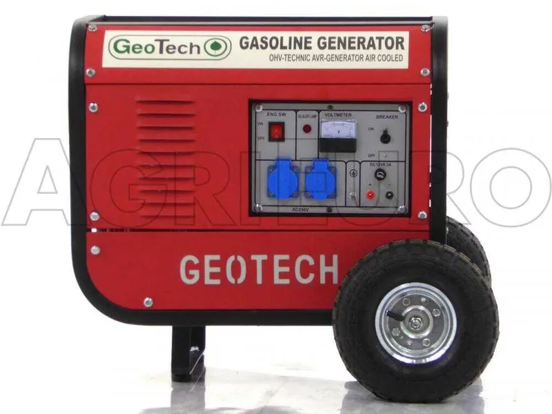 GeoTech GGSA3000 - Groupe électrogène 2.7 kw monophasé à essence - sur chariot