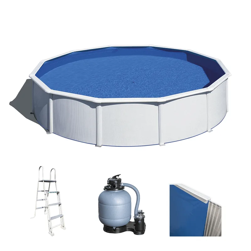 Gre Fidji Ronde Ø350 x 120 cm - Piscine hors-sol en acier