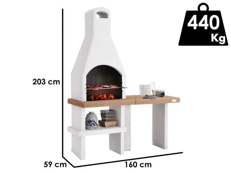 Palazzetti Gili XL - Barbecue en maçonnerie au charbon de bois