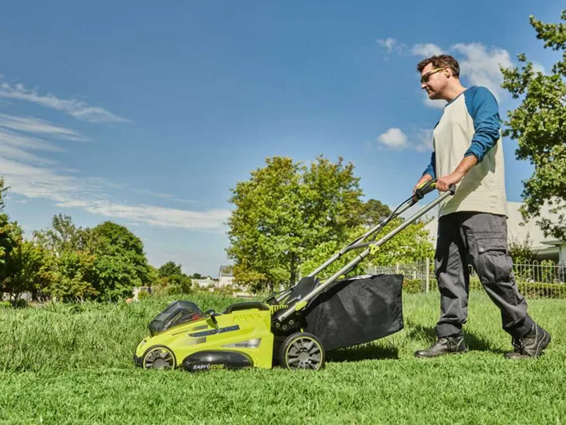 Tondeuse à batterie ryobi RLM36X41H60PG - MAX power 36V - 6Ah - bac de 45 L - coupe de 40 cm