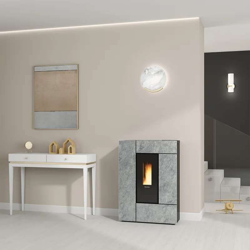 Extraflame Evolution Line Gabriella Plus poêle à granulés pierre naturelle