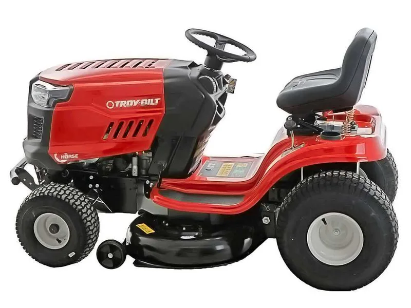 Troy Bilt Horse 107T-S - Tracteur tondeuse - boîte continue CVT - éjection latérale