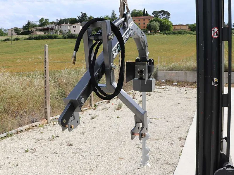BlackStone BHD500 hr - Tarière pour tracteur - Système de poussée hydraulique - mèche non incluse