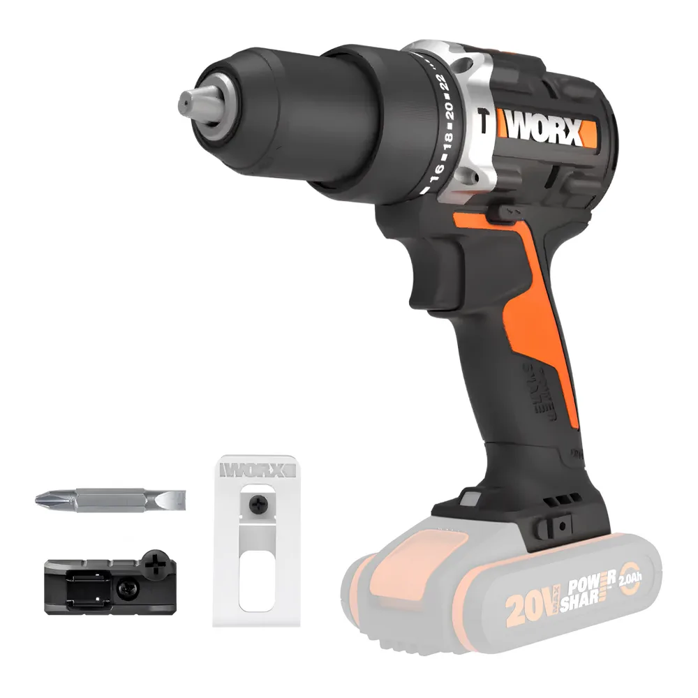 Worx Nitro WX352.9 - Perceuse visseuse à percussion à batterie - 20V - sans batterie et sans chargeur