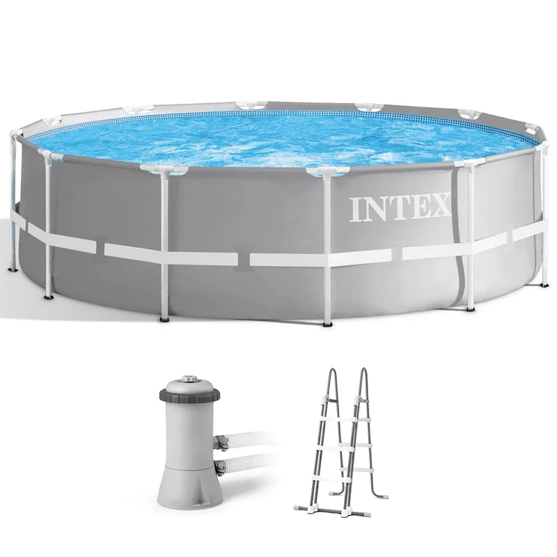 Intex Prisma Frame 26716NP - Ø366x99 cm - Piscine Ronde + Épurateur à cartouche + Échelle