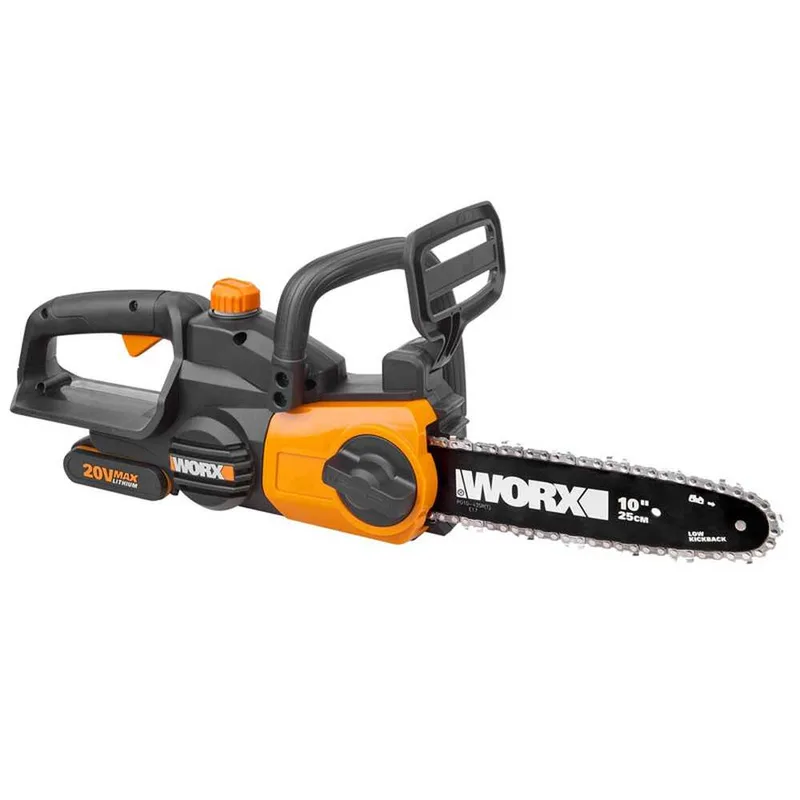 WORX WG322E.1 - Tronçonneuse électrique 20 V 2 Ah - Guide de 25 cm