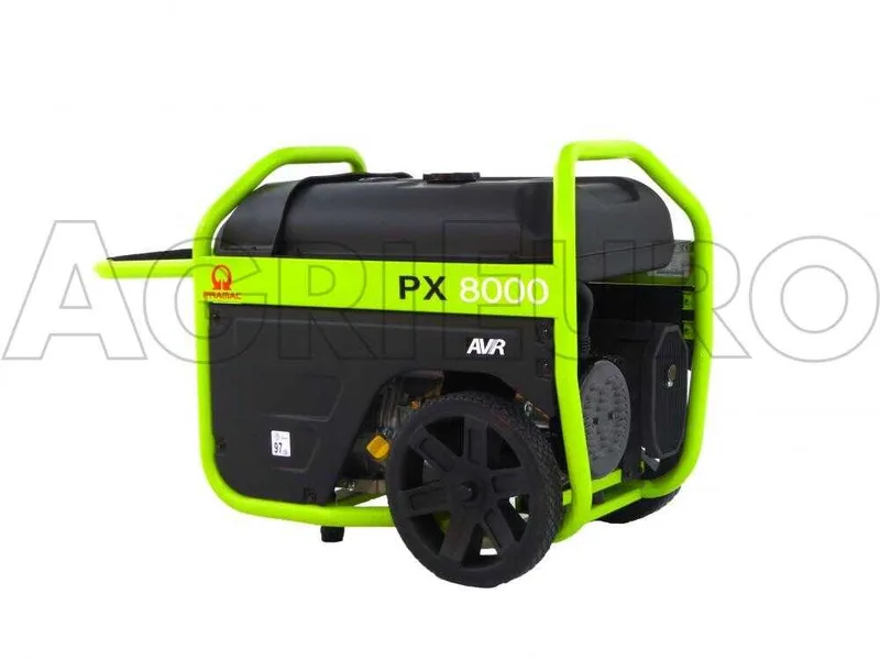 Pramac PX 8000 - Groupe électrogène 5.4 KW monophasé à essence - sur chariot - dém. électrique