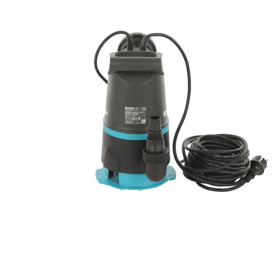 Gardena 20000 BASIC - Pompe électrique submersible 2 en 1 pour eaux claires et sales - Flotteur intégré