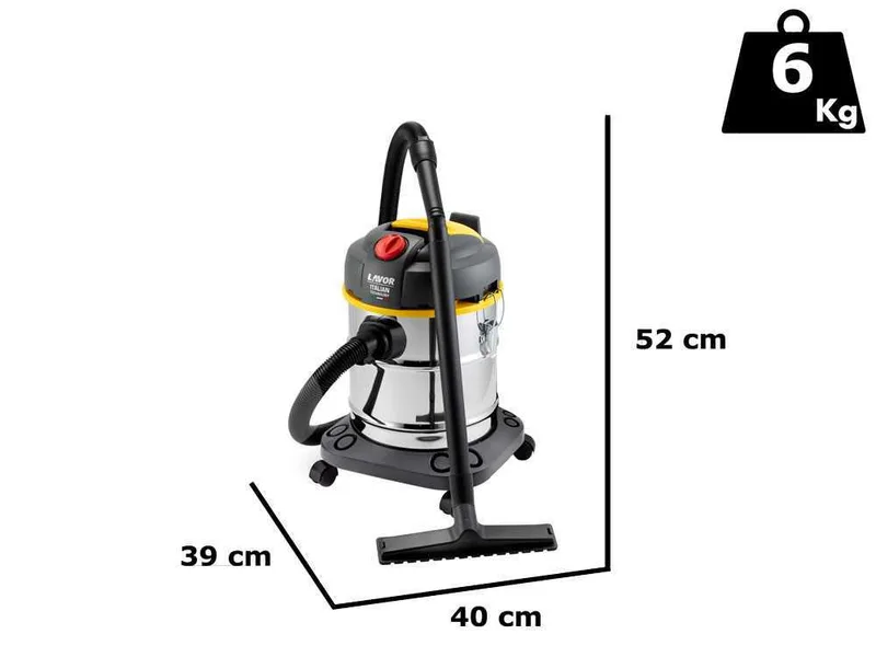Lavor WTP 20 X - Aspirateur eau et poussière - Bidon 20 L - 1600 W