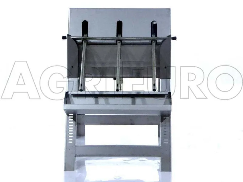 Enotecnica Pillan 3B INOX - Remplisseuse manuelle à 3 becs, avec réservoir et structure en acier inoxydable