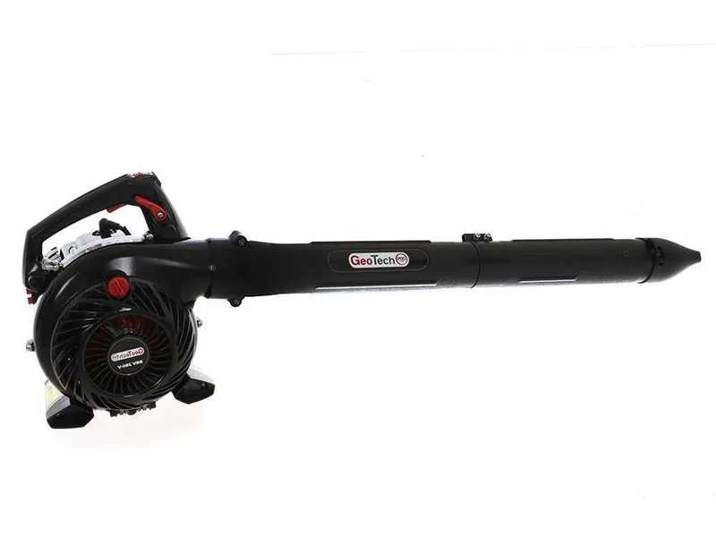 GeoTech Pro BBV280V - Souffleur aspirateur à feuilles thermique avec moteur 2 temps