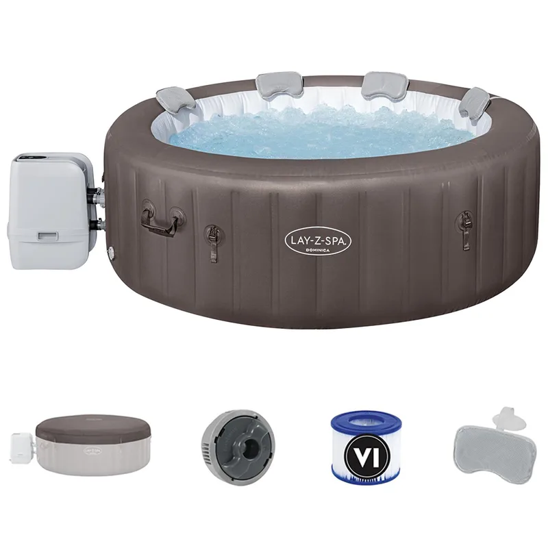 Bestway Lay-Z-Spa Dominica HydroJet 6001S - Ø196x71 cm - Spa gonflable à hydromassage