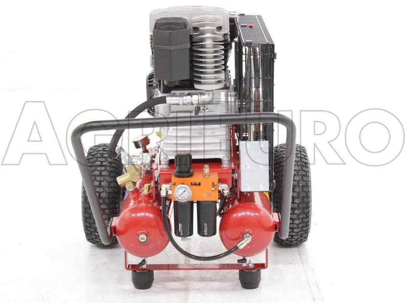 Motocompresseur Airmec TEB22-680 K25-LO (680 L/min) moteur Loncin G 210F, compresseur