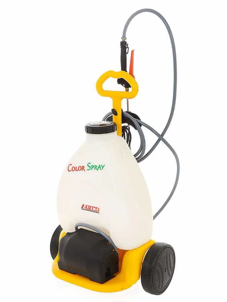 Pompe de pulvérisation électrique à trolley ARCO Froggy Color Spray - réservoir de 20L
