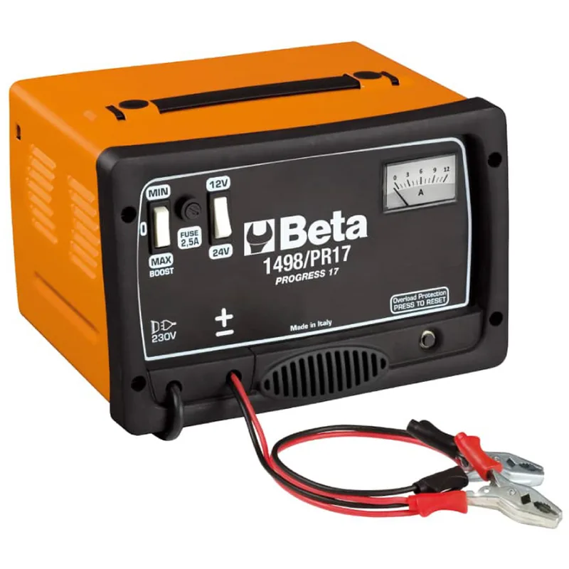 Beta 1498/PR17 - Chargeur portable - 12/24 V - Monophasé