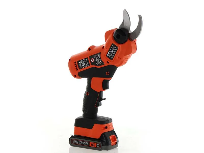 Sécateur de taille à batterie Black & Decker BCPP18D1-QW - Batterie de 18V 2Ah + une batterie 18V 2Ah - Diamètre de coupe 25 mm