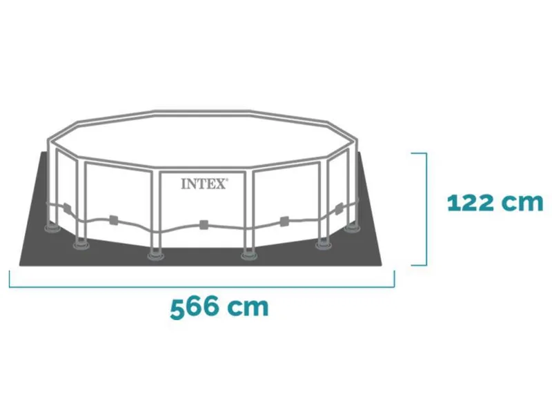 Intex Prisma Frame 26732NP - Ø549x122 cm - Piscine ronde