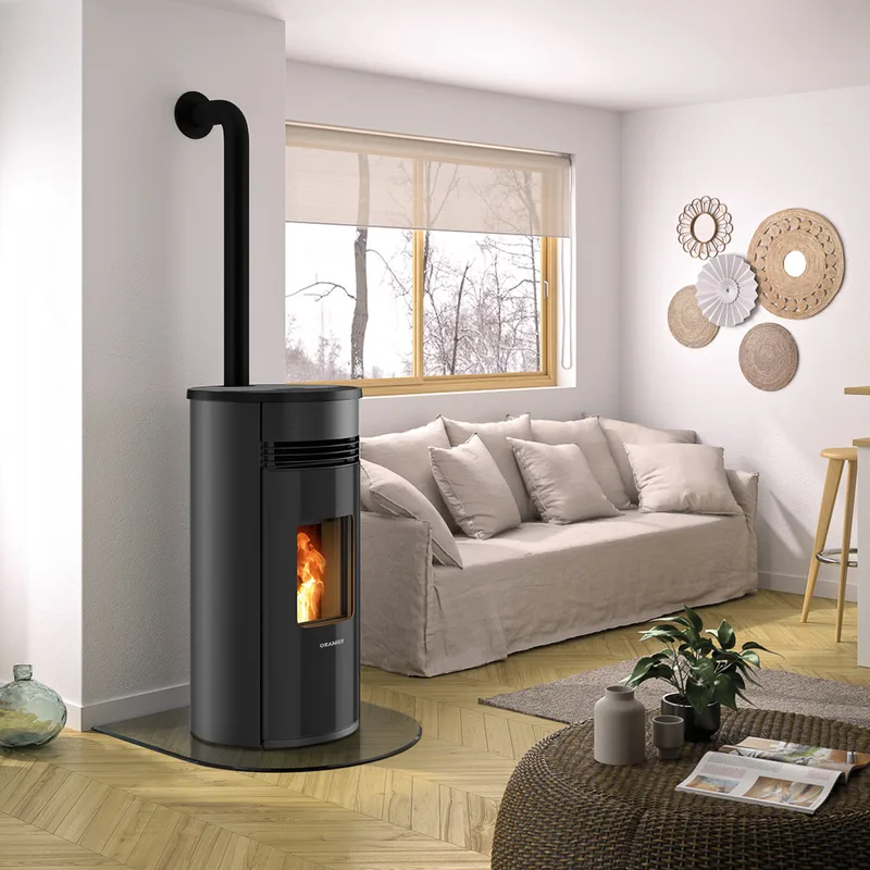 Oranier Sando 60 poêle à granulés acier noir