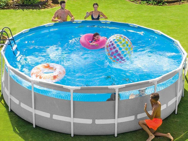 Intex Prisma Frame Clearview 26722NP - Ø427x107 cm - Piscine Ronde