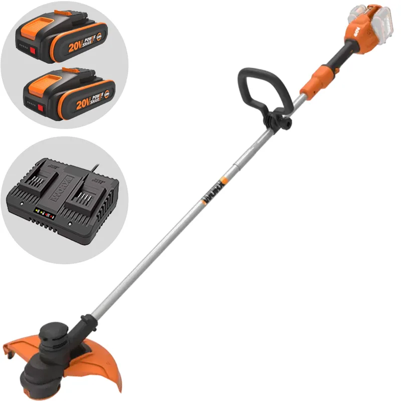 Worx WG183E - Débroussailleuse à batterie - 40V - 2x20/2Ah