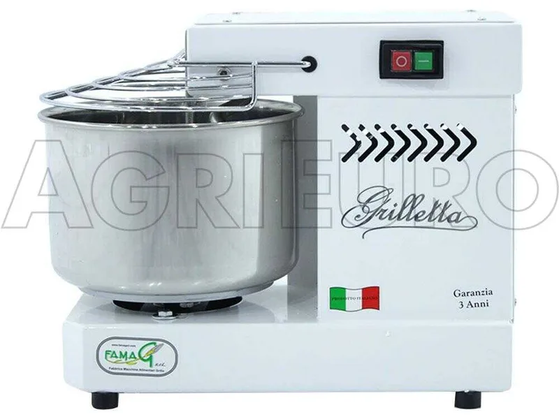 Pétrin à spirale Famag Grilletta IM 5 avec moteur électrique monophasé - 5 KG
