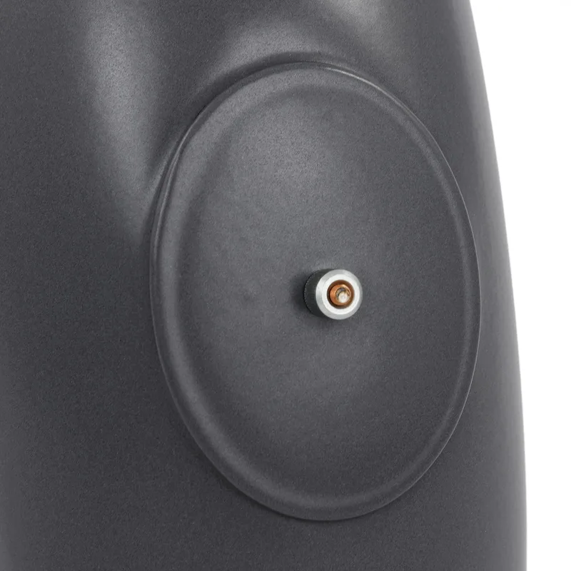 Coude de conduit de fumée / Coude de tuyau de poêle émaillé 150 mm - Coude lisse à 45° gris avec ouverture de nettoyage