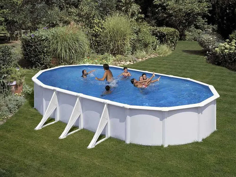 Gre Fidji Ovale 730x375x120cm - Piscine hors-sol en acier