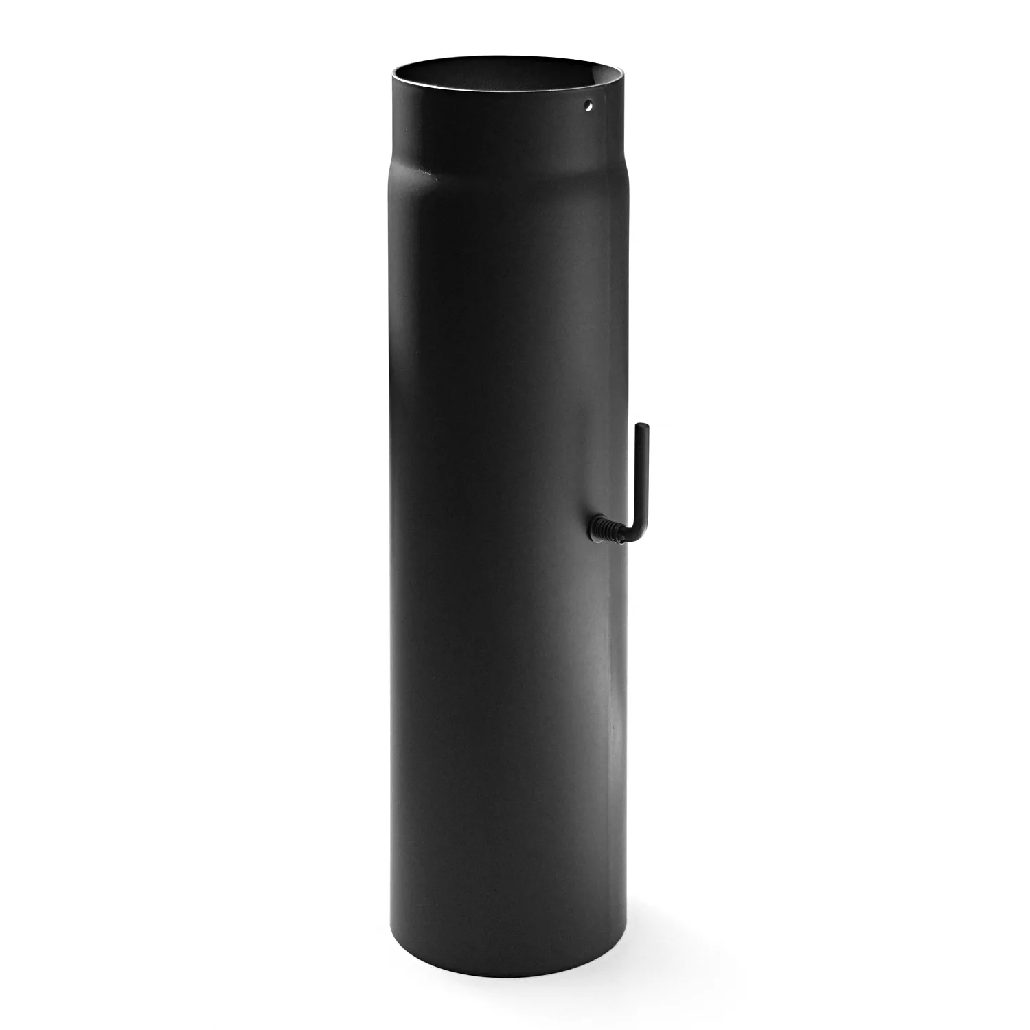 Raik Basic Régulation de tirage 130mm noir L: 500mm pour tuyau de fumée / conduit de fumée