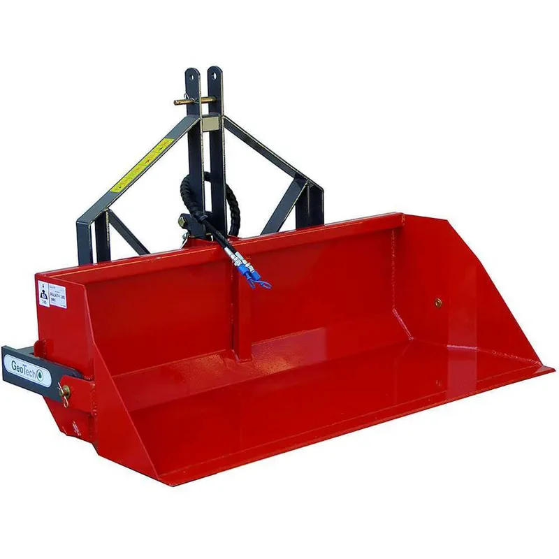 Godet agricole hydraulique pour tracteur GeoTech de 200 cm - Série Lourde - Charge 700 kg