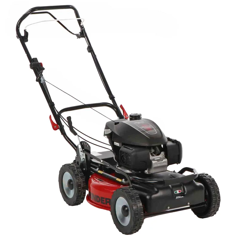 Tondeuse à gazon thermique tractée GRINDER 4x4 SH - Avec moteur Honda GCVx 200 - Coupe 52cm - double lame mulching