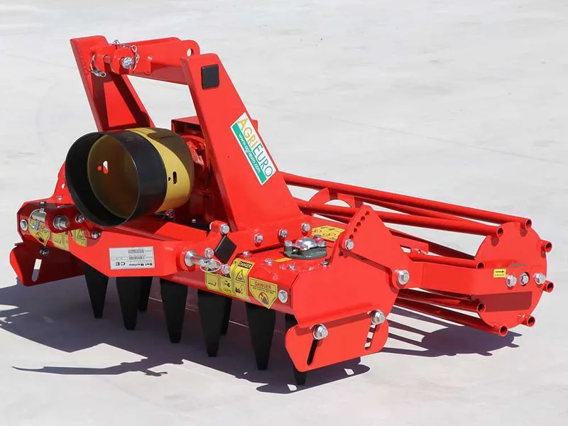 Herse rotative ultra-légère RO 104 - largeur de travail 104 cm - 12 lames Série ultra-légère - Prise de force anti-horaire (Rotation vers la gauche)