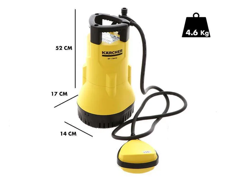 Pompe immergée électrique pour eaux claires Karcher BP 1 - puissance 400 W