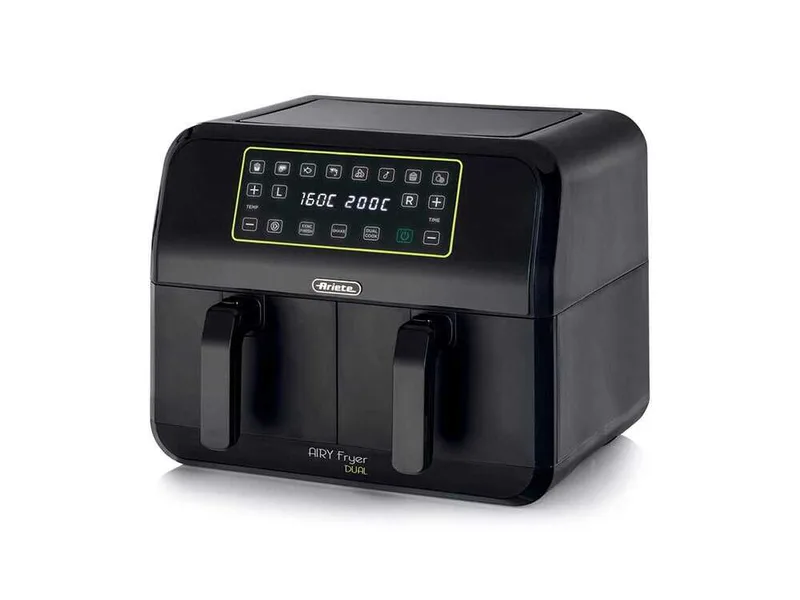 Ariete 4623 Airy Fryer Dual - Friteuse sans huile numérique avec bac double