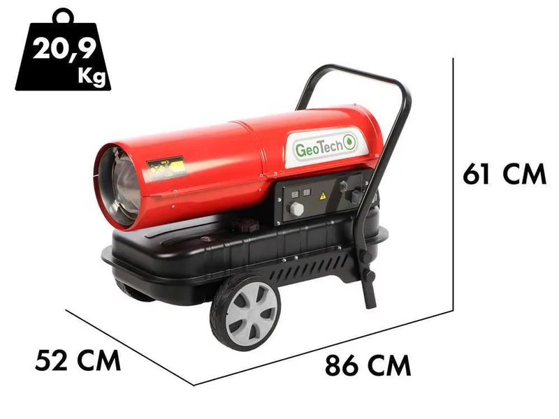GeoTech DH 3000 - Générateur d'air chaud diesel - À combustion directe