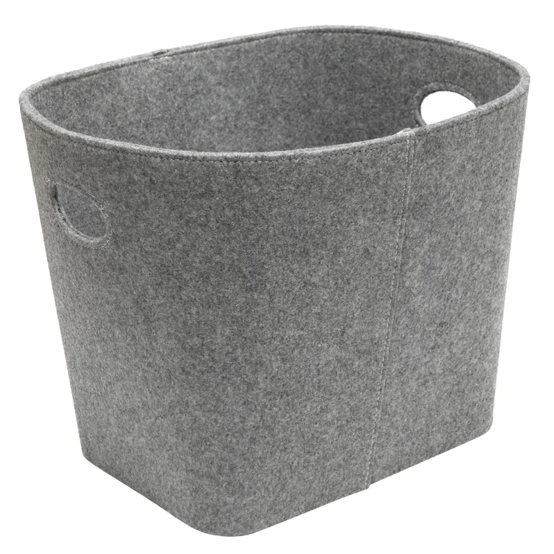 Raik panier en feutre, gris clair, grand