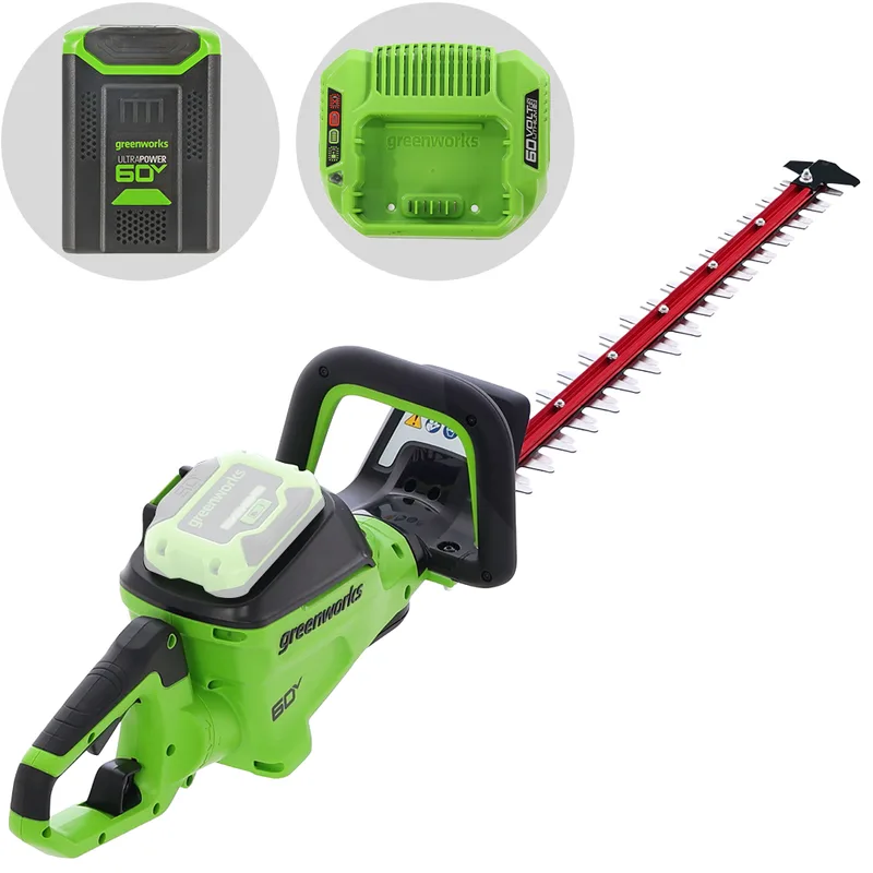 Greenworks HT6606R - Taille-haie à batterie 60 V/4 Ah - Lame 66 cm