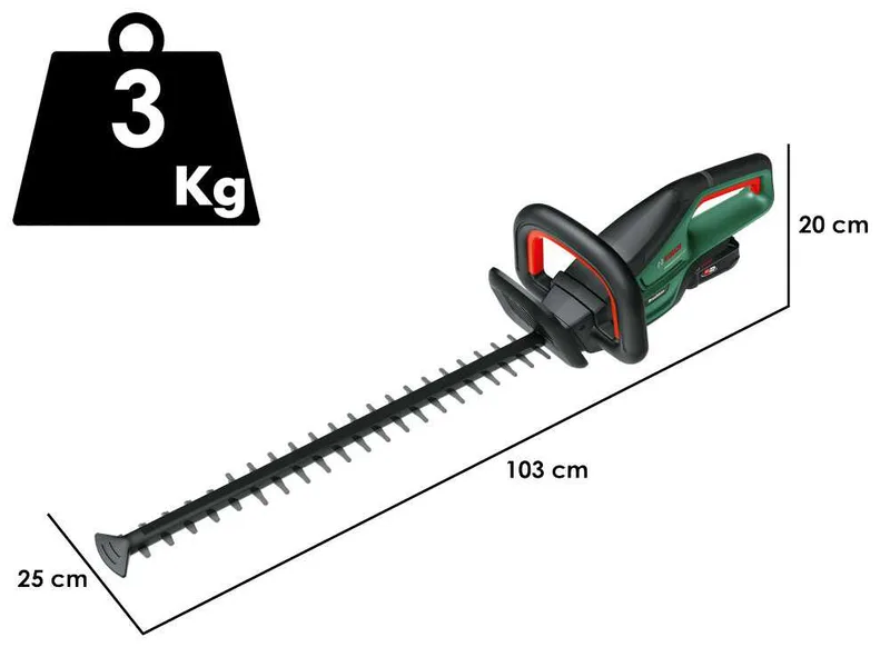 Bosch UniversalHedgeCut 18V-55 - Taille-haie à batterie - 18V/2.5Ah - Lamier de 55 cm