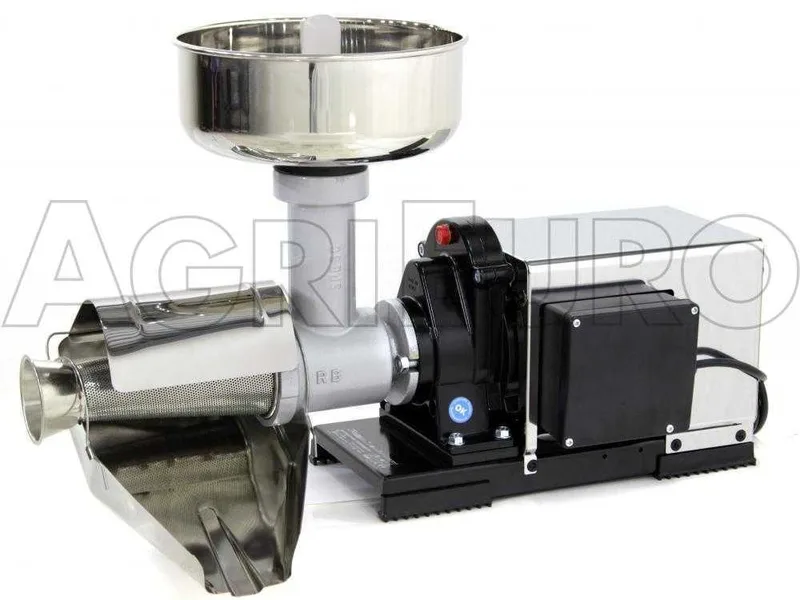 Épépineuse Reber 9000NP INOX - N.5 - Moteur à induction professionnel de 1200 W - Motoréducteur avec engrenages en acier