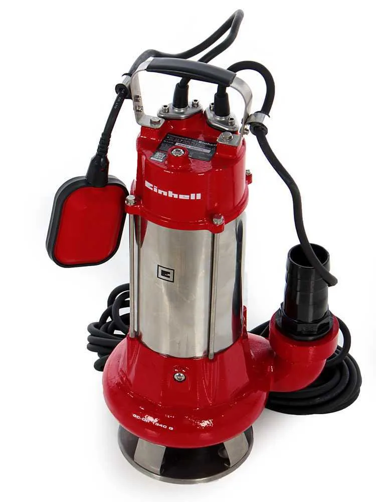 Pompe immergée électrique pour eaux chargées Einhell GC-DP 1340 G - électropompe Inox de 1300 W