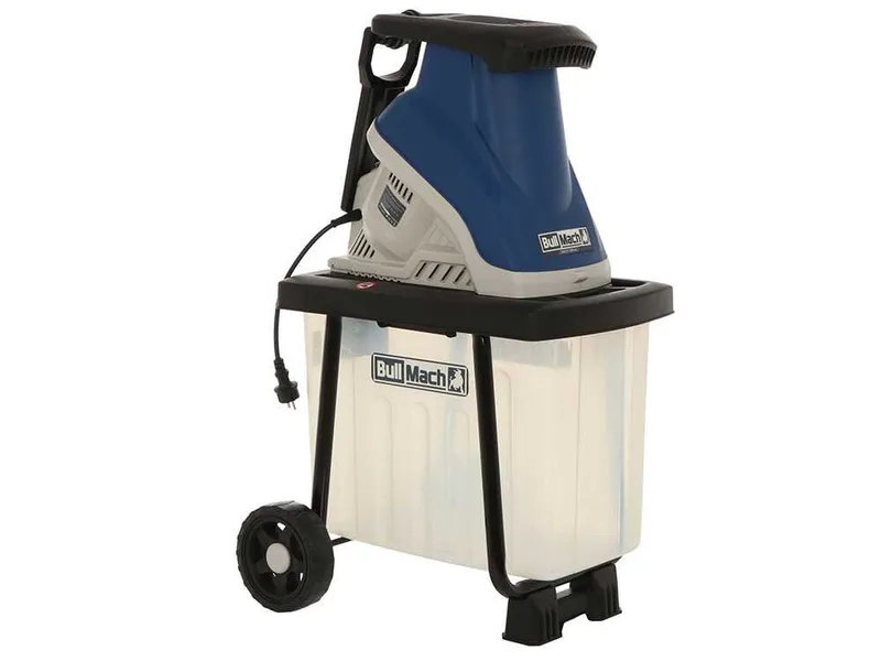 BullMach Tersic 40 L - Broyeur de branches électrique - Avec bac de ramassage