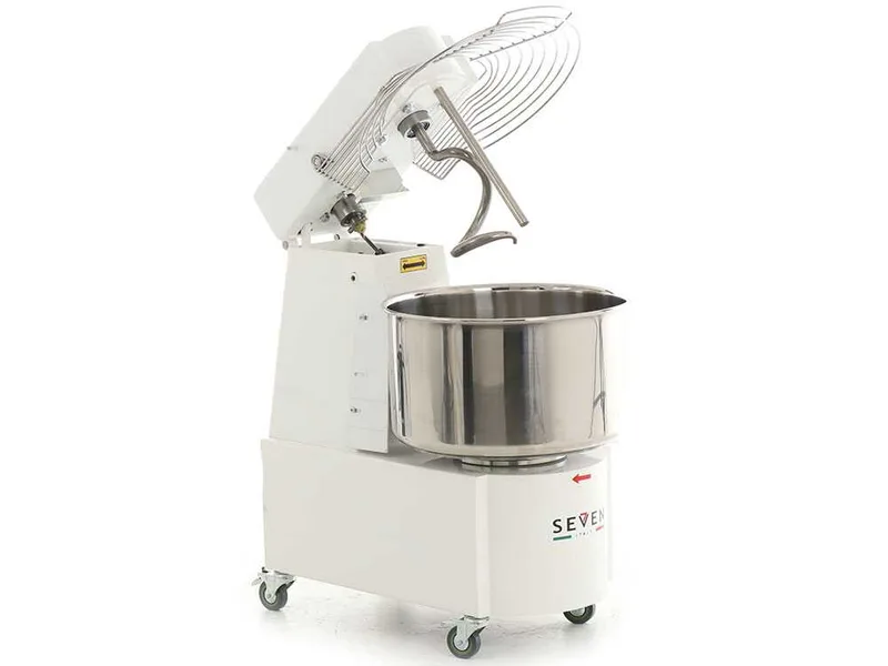 Pétrin à spirale professionnel Seven Italy GHR 40 2V - 230 V - Avec roues et Minuterie - 2 vitesses
