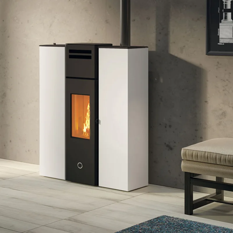 EK63 Cell 80+ Evo Poêle à granulés acier blanc