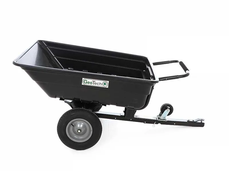 Remorque tractée pour autoportée GeoTech TC3080PL - remorque avec benne en plastique - 121x93 (h 29 cm)